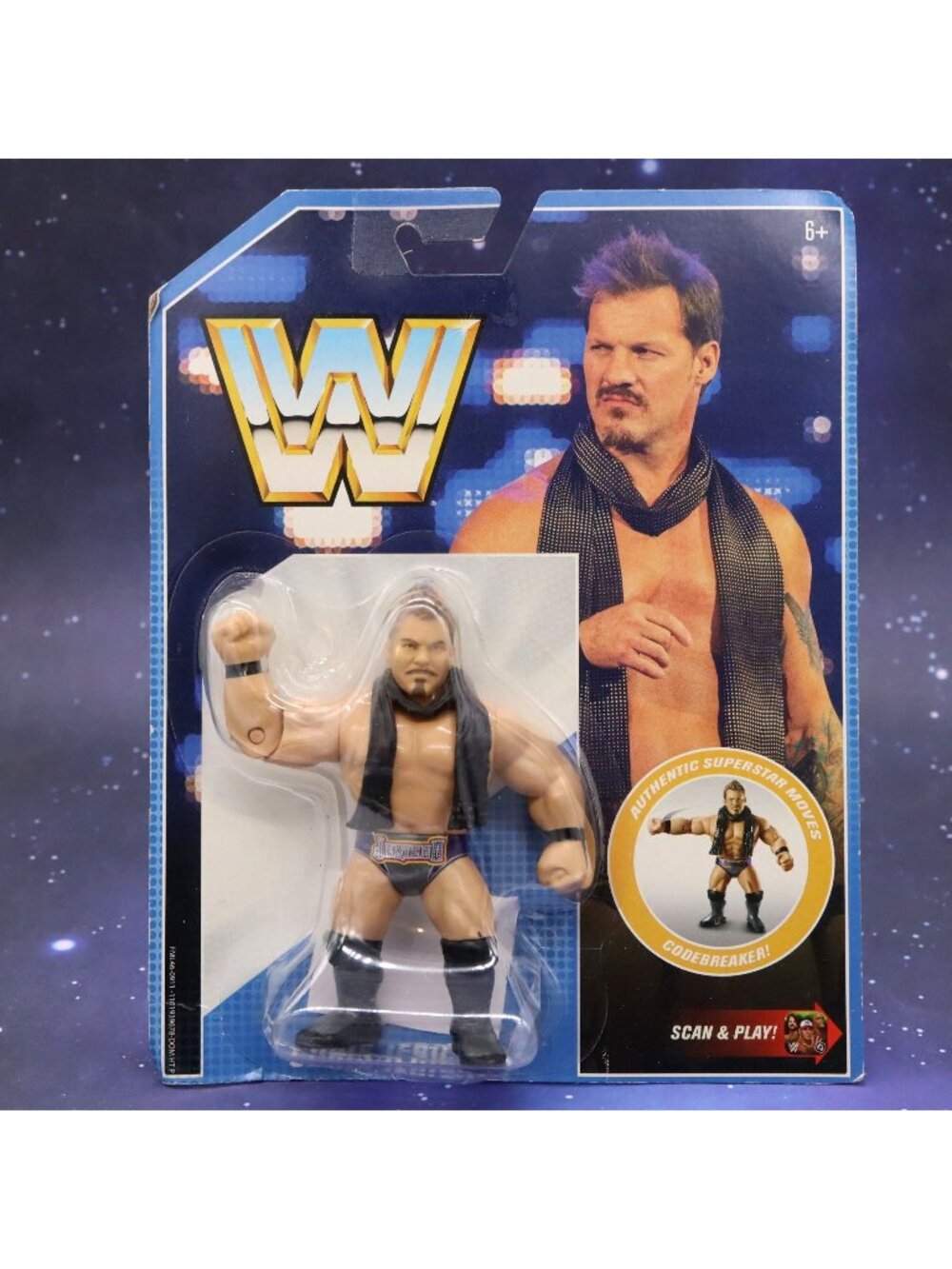 WWE Mayhem Chris Jericho 4.5" Action Figure w/ Codebreaker Scan & Play NOC